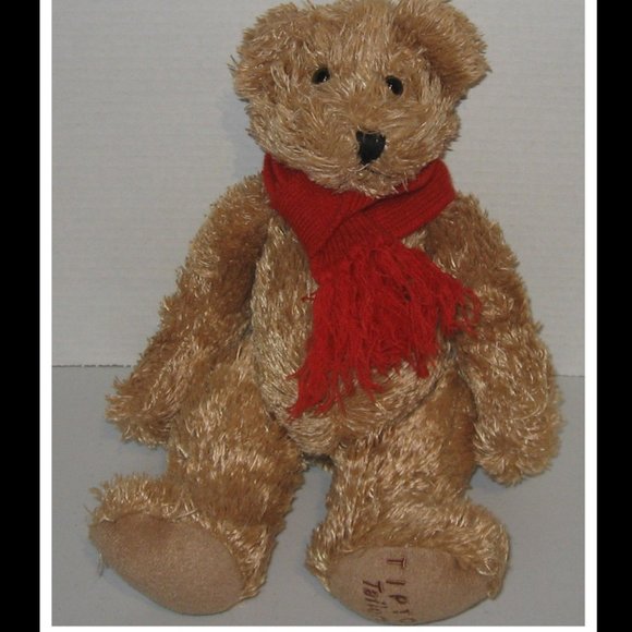 Vintage "Tip Top Tailors" Christmas Teddy Bear 15" - Picture 1 of 3